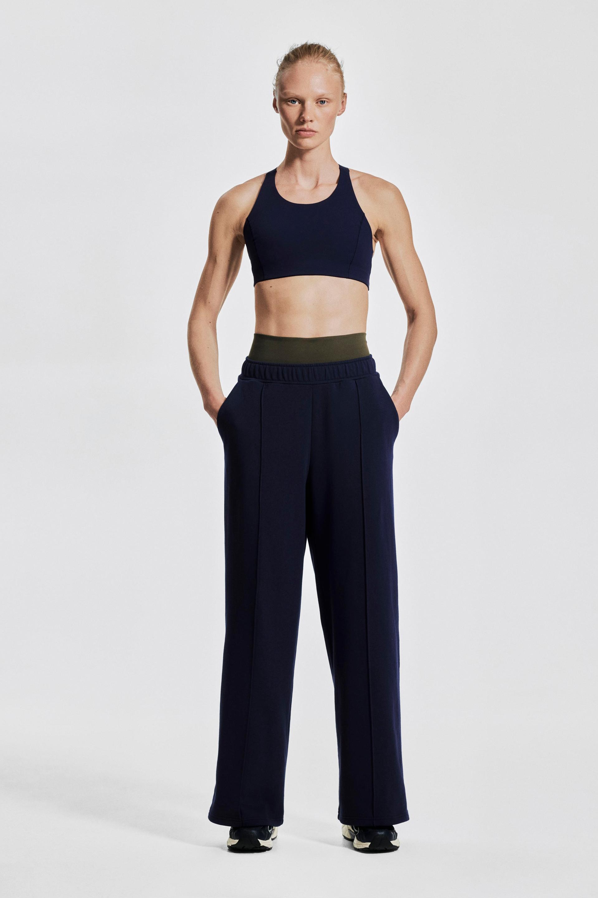 wide-leg sports sweatpants
