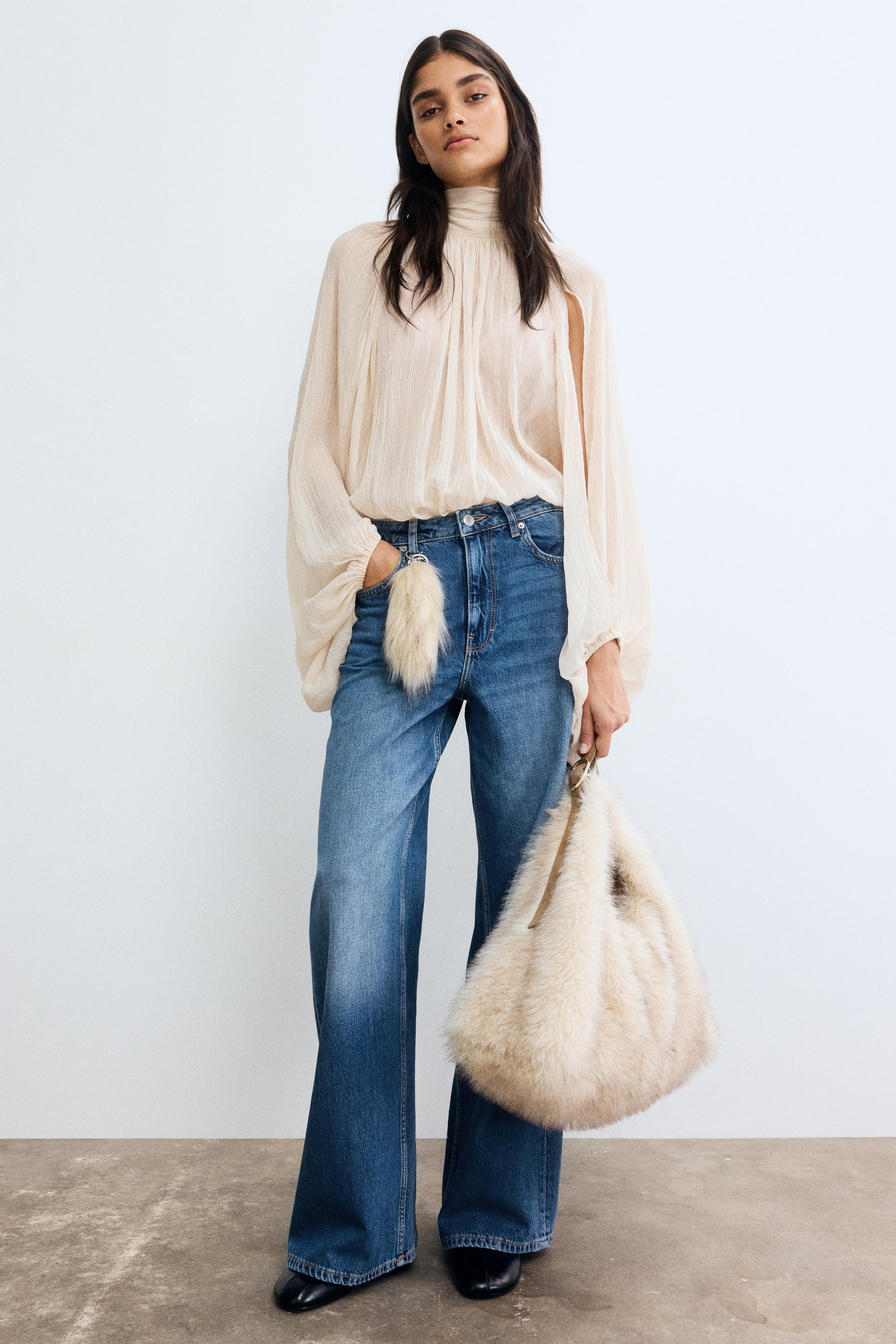 wide-leg ultra high jeans