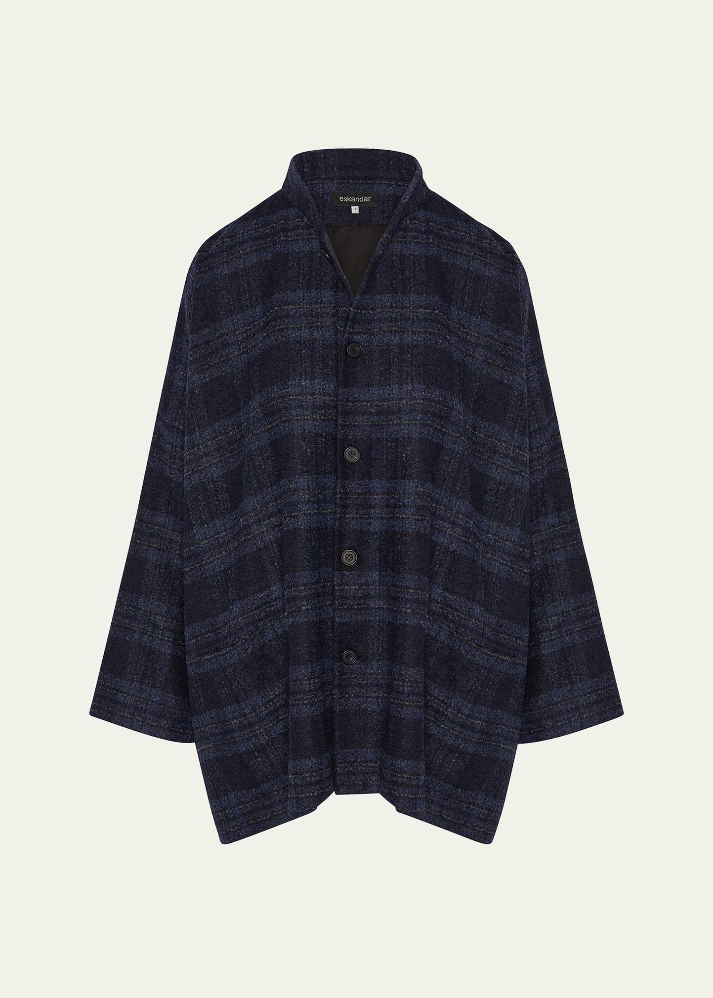 wide mandarin jacket (long length)