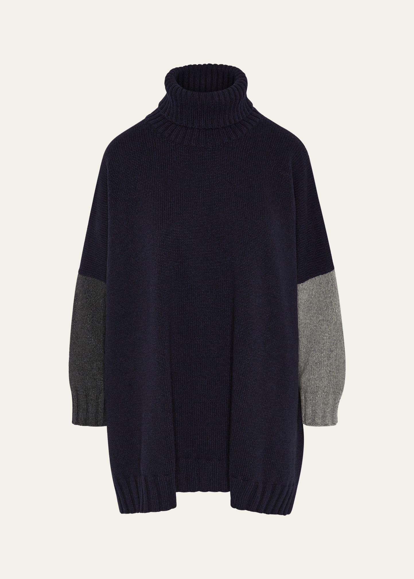 wide roll neck sweater (long length)