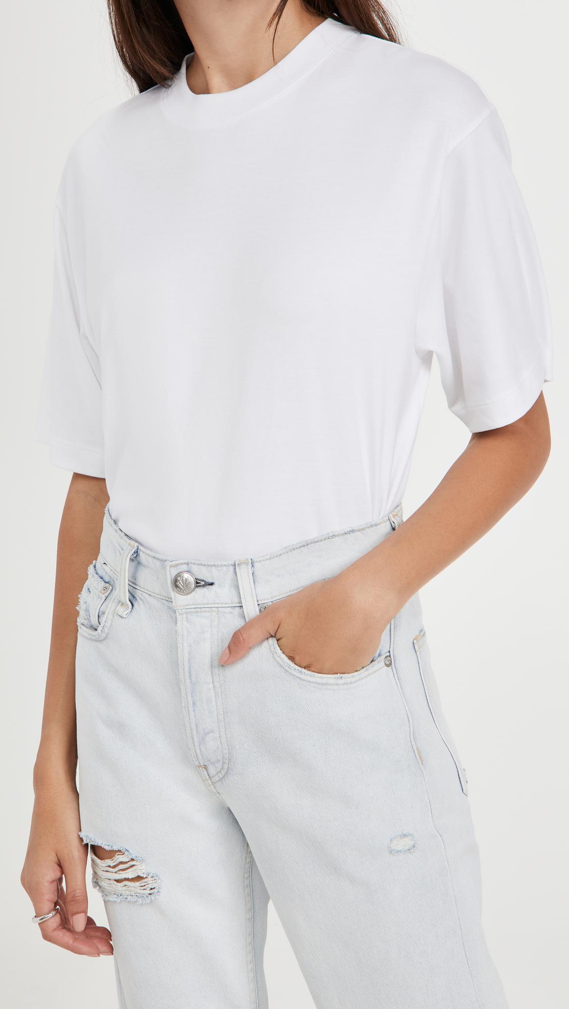 wide sleeve crop tee