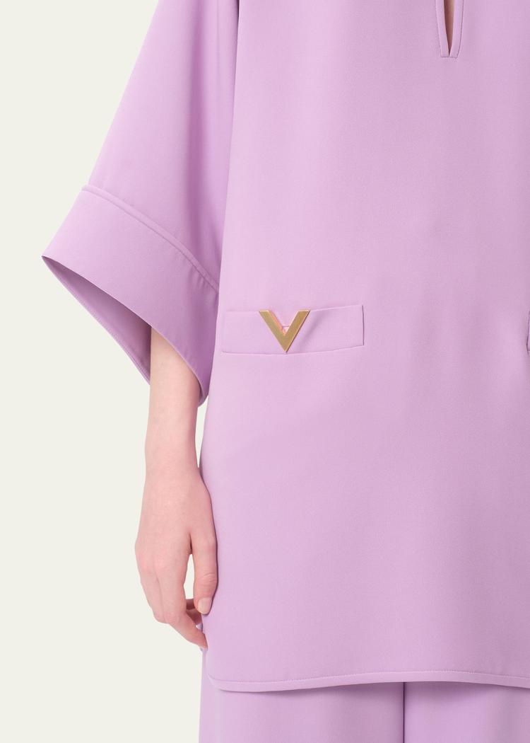 wide sleeve mini dress