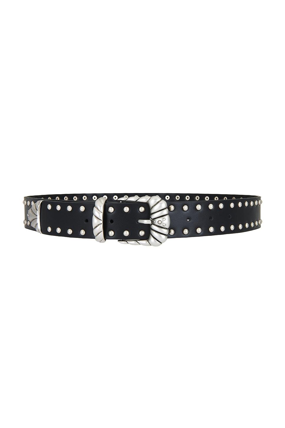 wide studded western belt