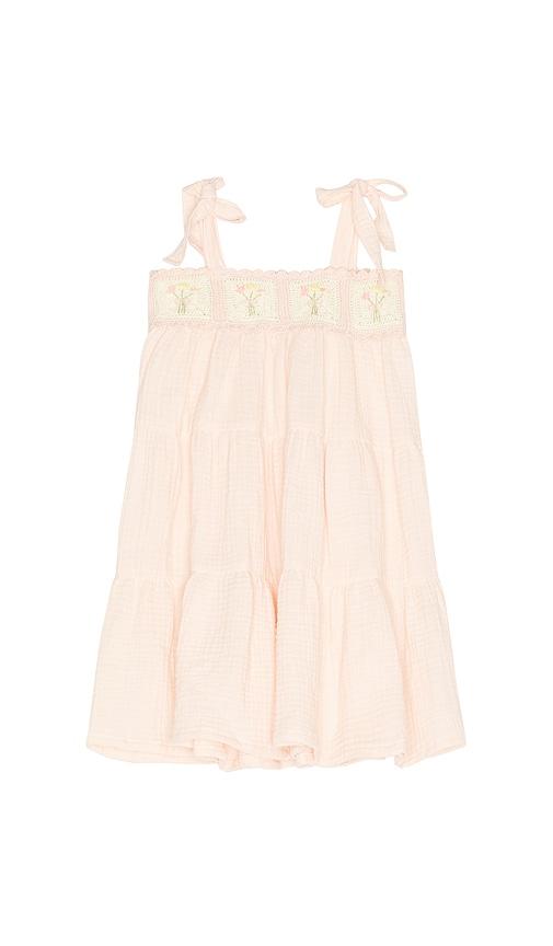 wild wawa crochet dress in pink.