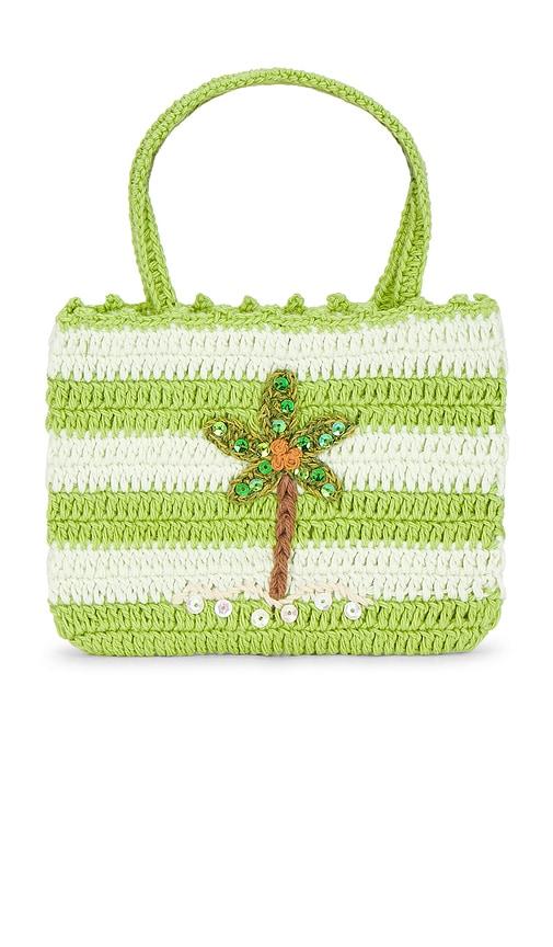 wild wawa crochet purse in green.