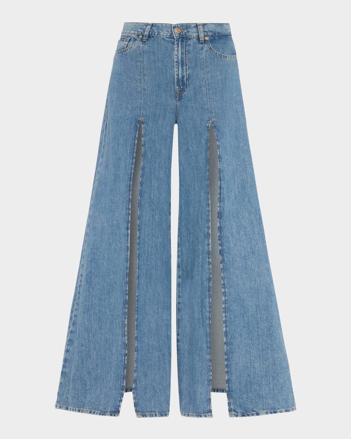 willow wide-leg split pants