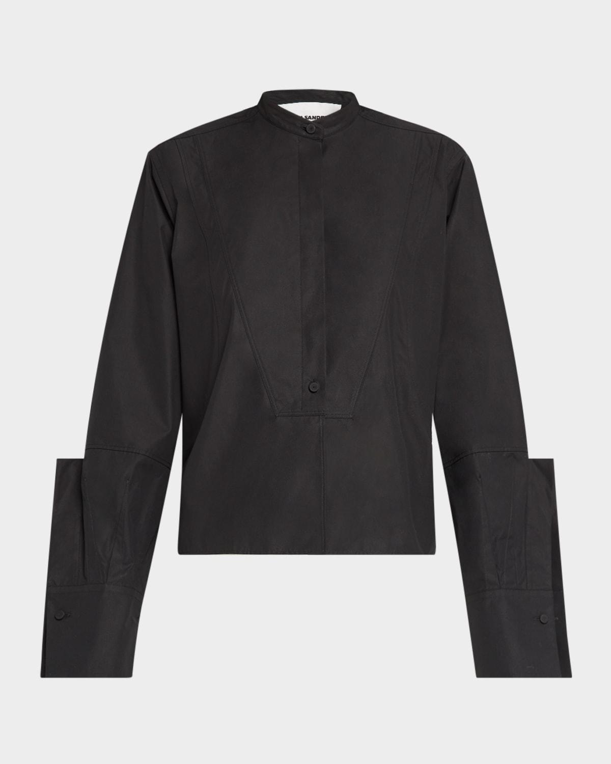 winged-cuff button-down shirt