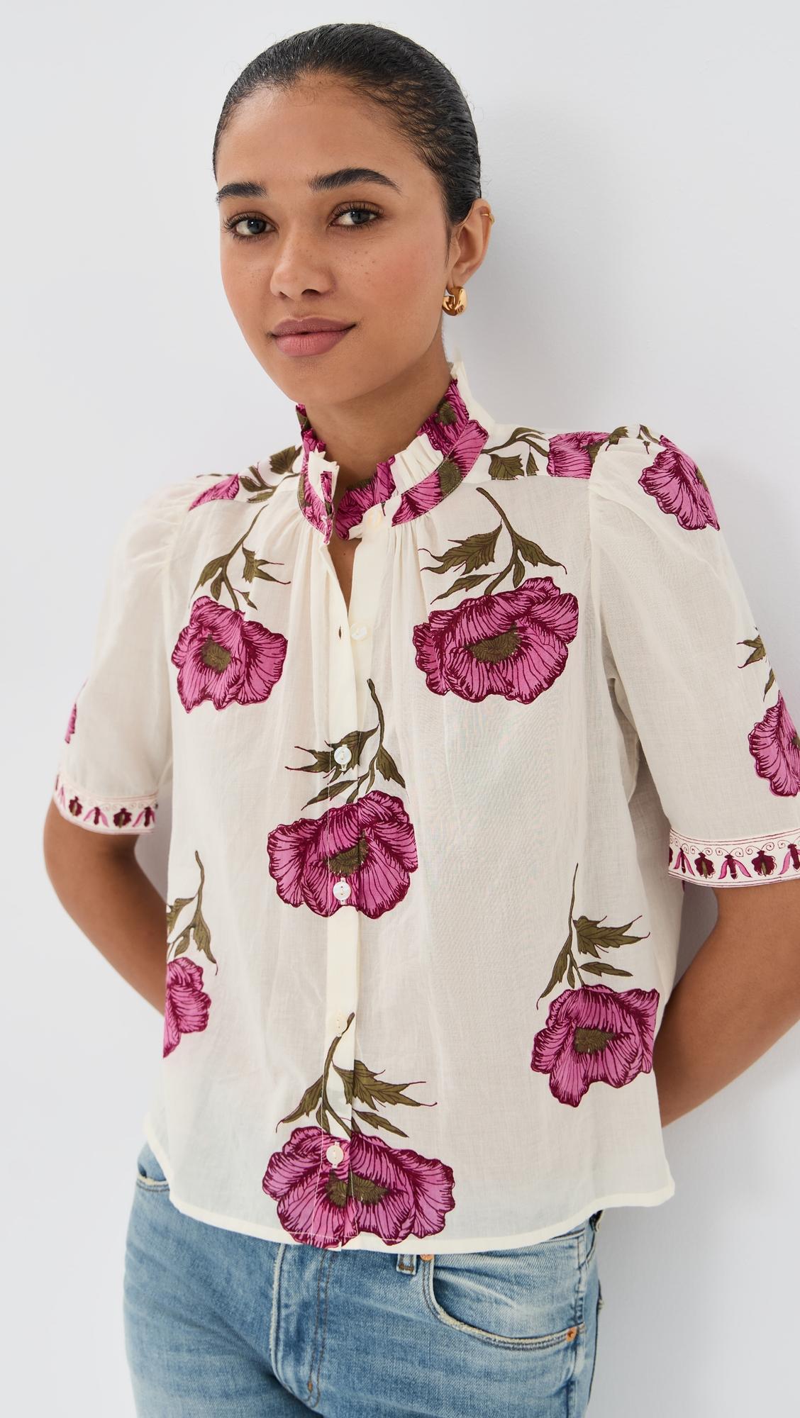 winn fuchsia poppy shirt