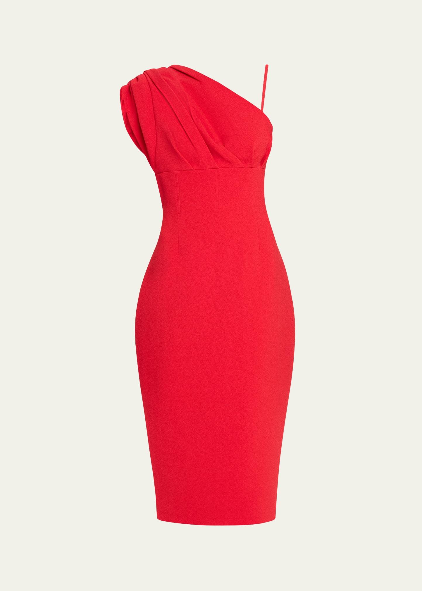 winnie one-shoulder midi dress