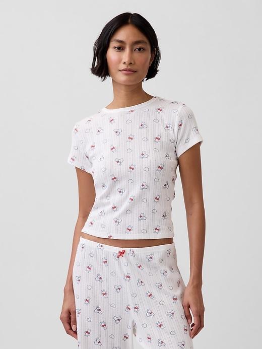winnie the pooh pointelle pj t-shirt