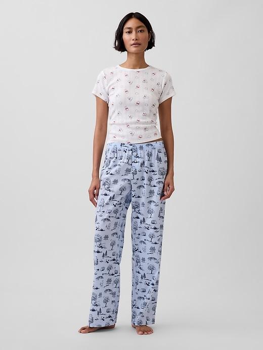 winnie the pooh poplin pj pants