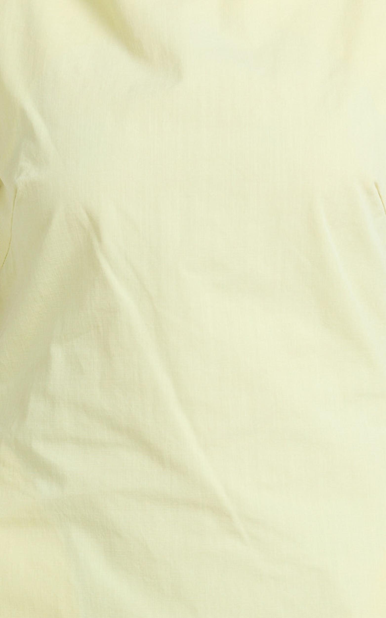 winona mini dress - boat neck smock dress in lemon