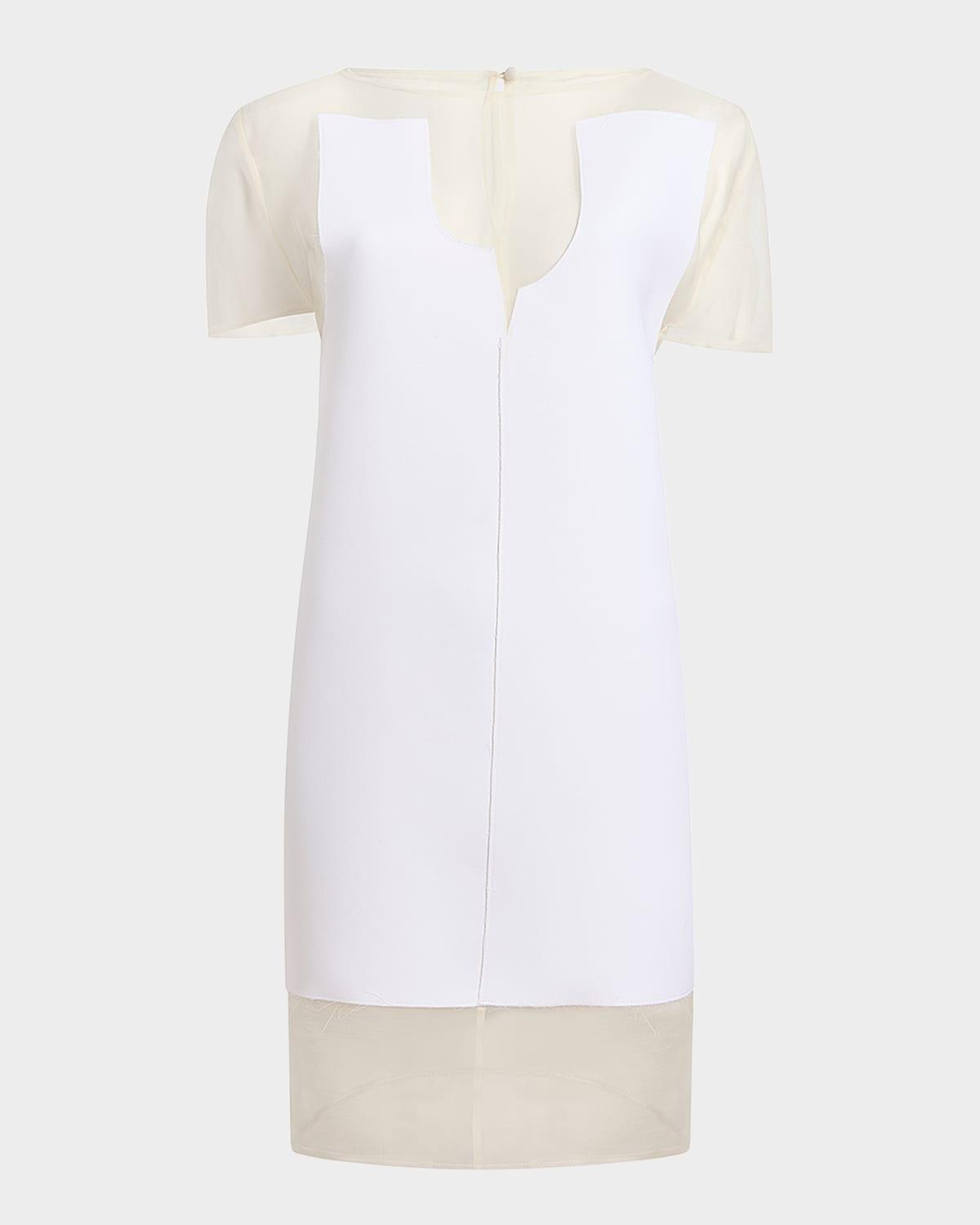 winona paneled mini dress
