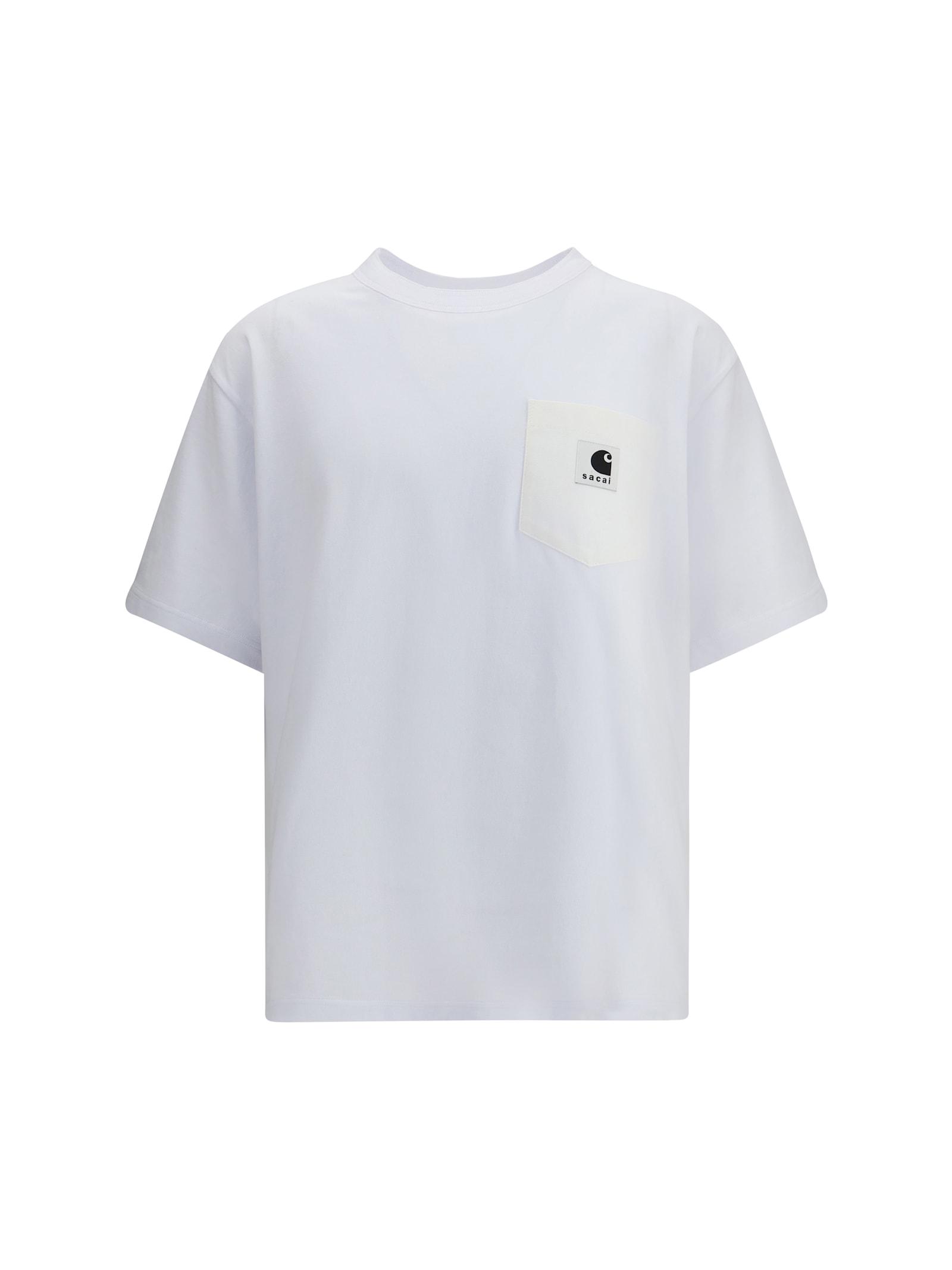 wip cotton jersey t-shirt by sacai x carhartt