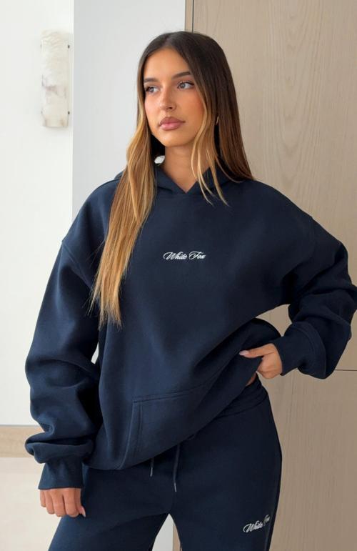 wishing for it oversized hoodie navy