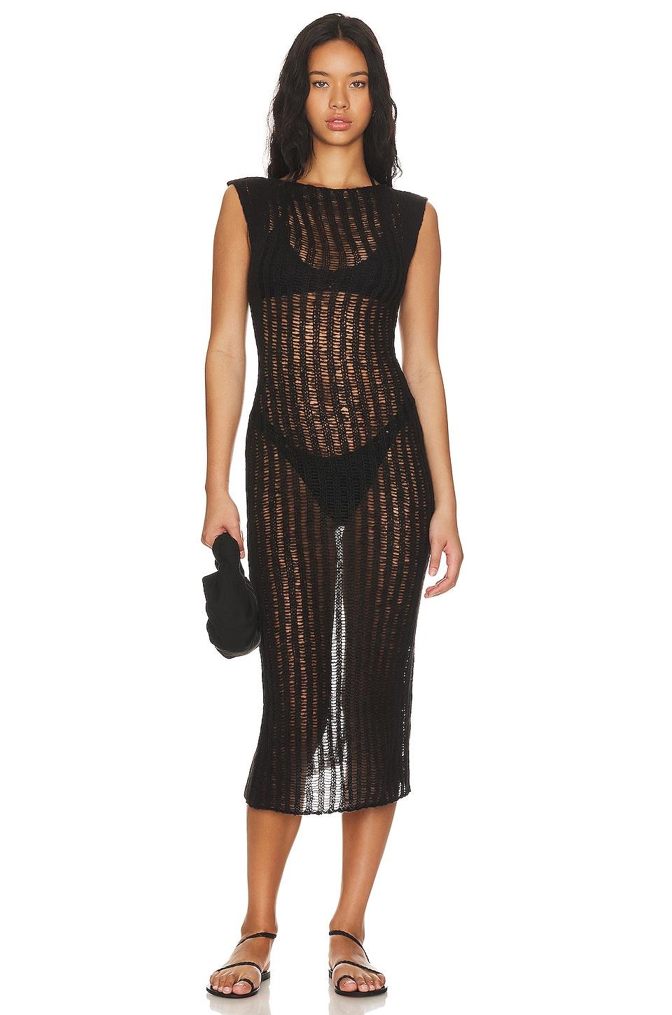 wisteria knit maxi dress