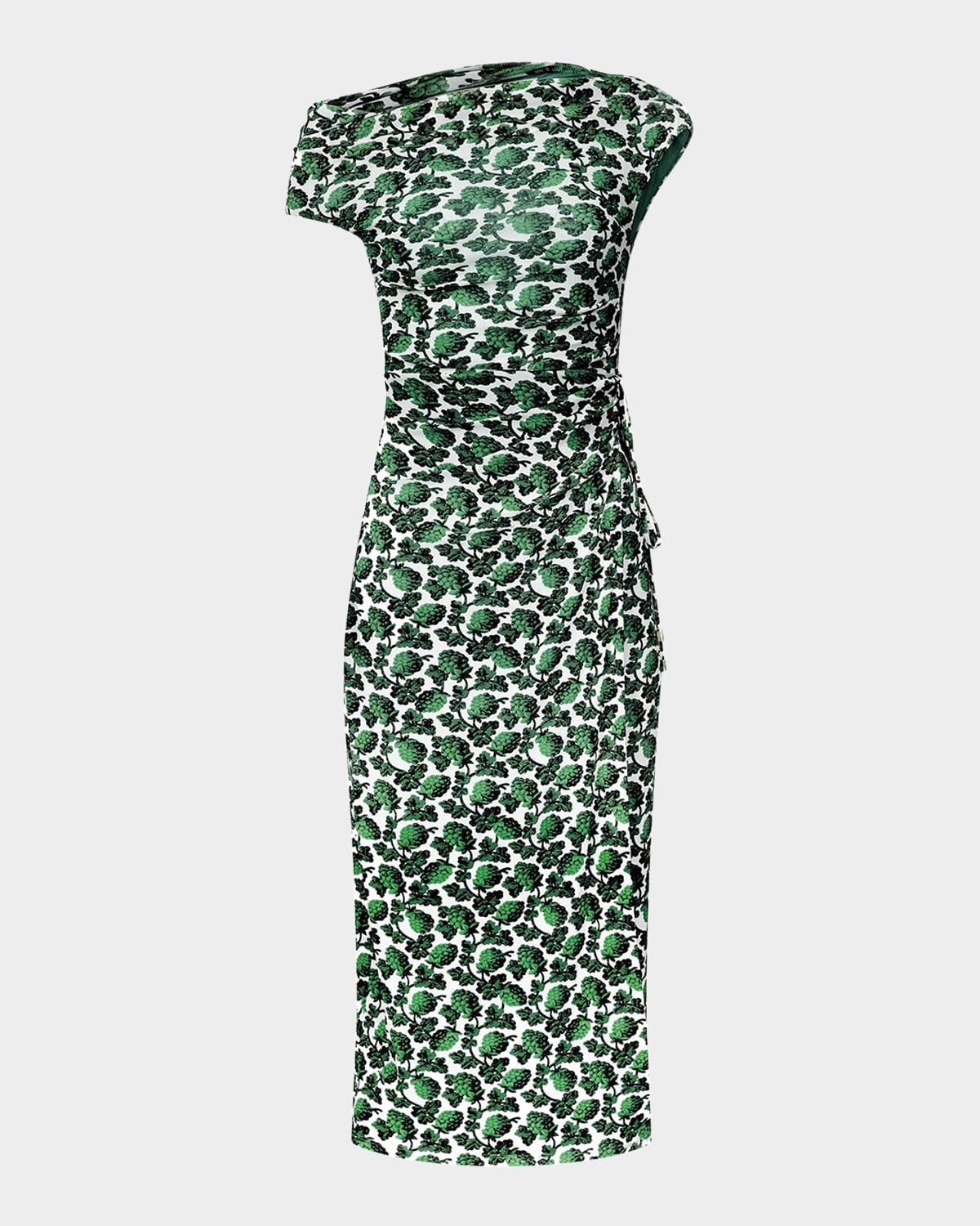 wittrock fruit-print bodycon midi dress