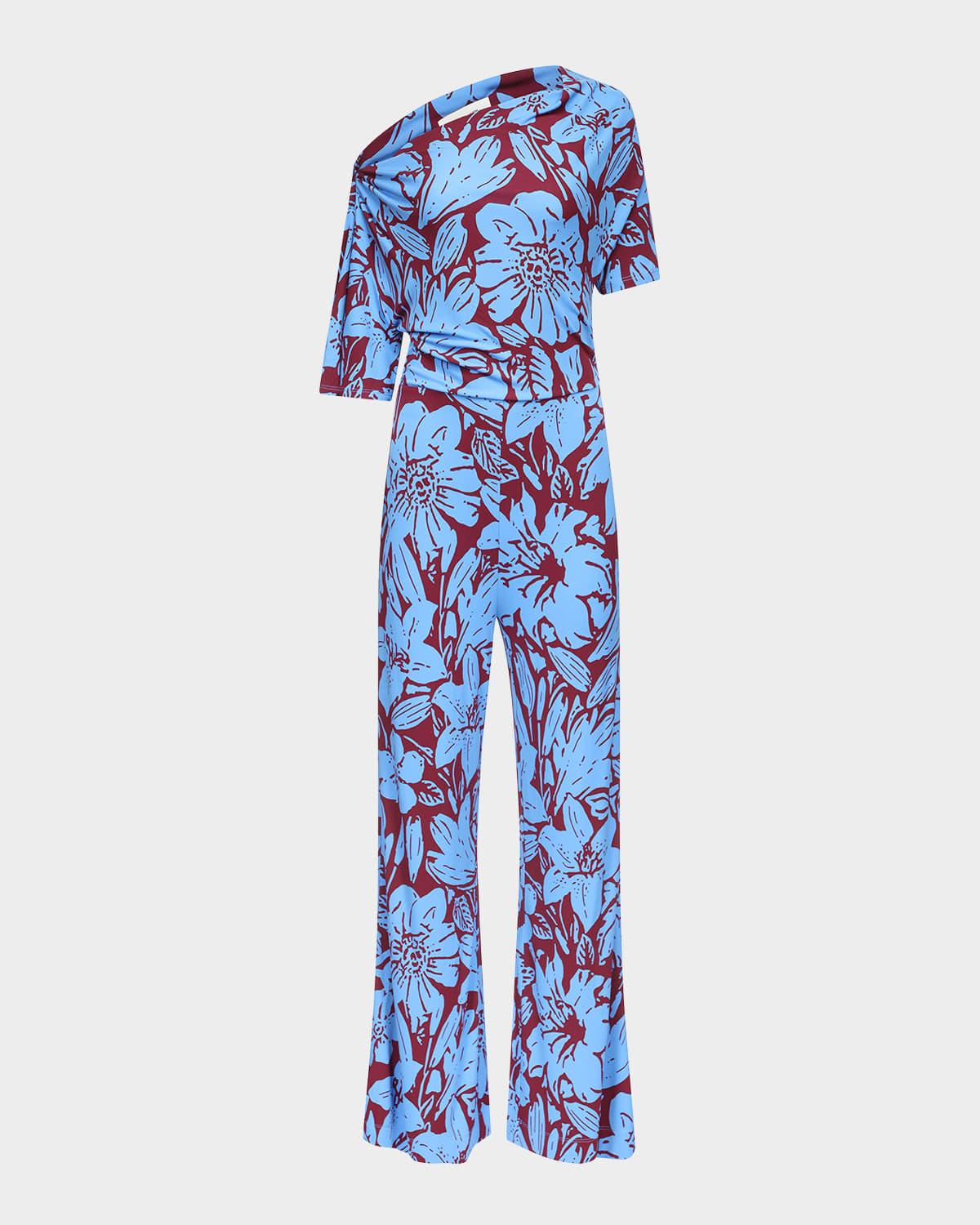 wittrock one-shoulder jersey jumpsuit