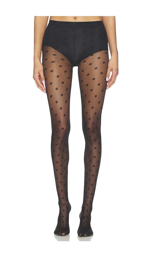 wolford daisy tights in black.