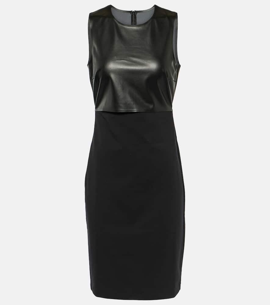 wolford faux leather minidress