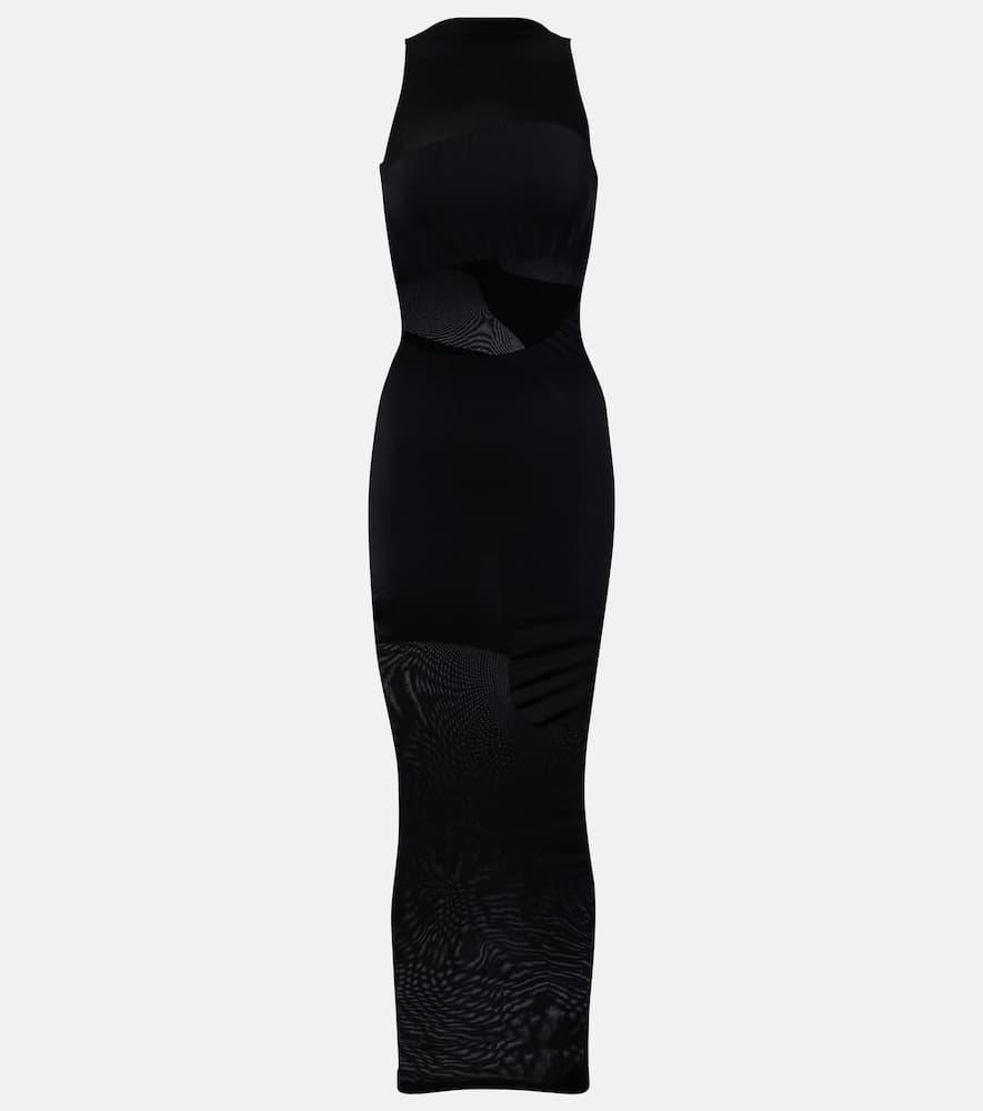 wolford shade paneled midi dress