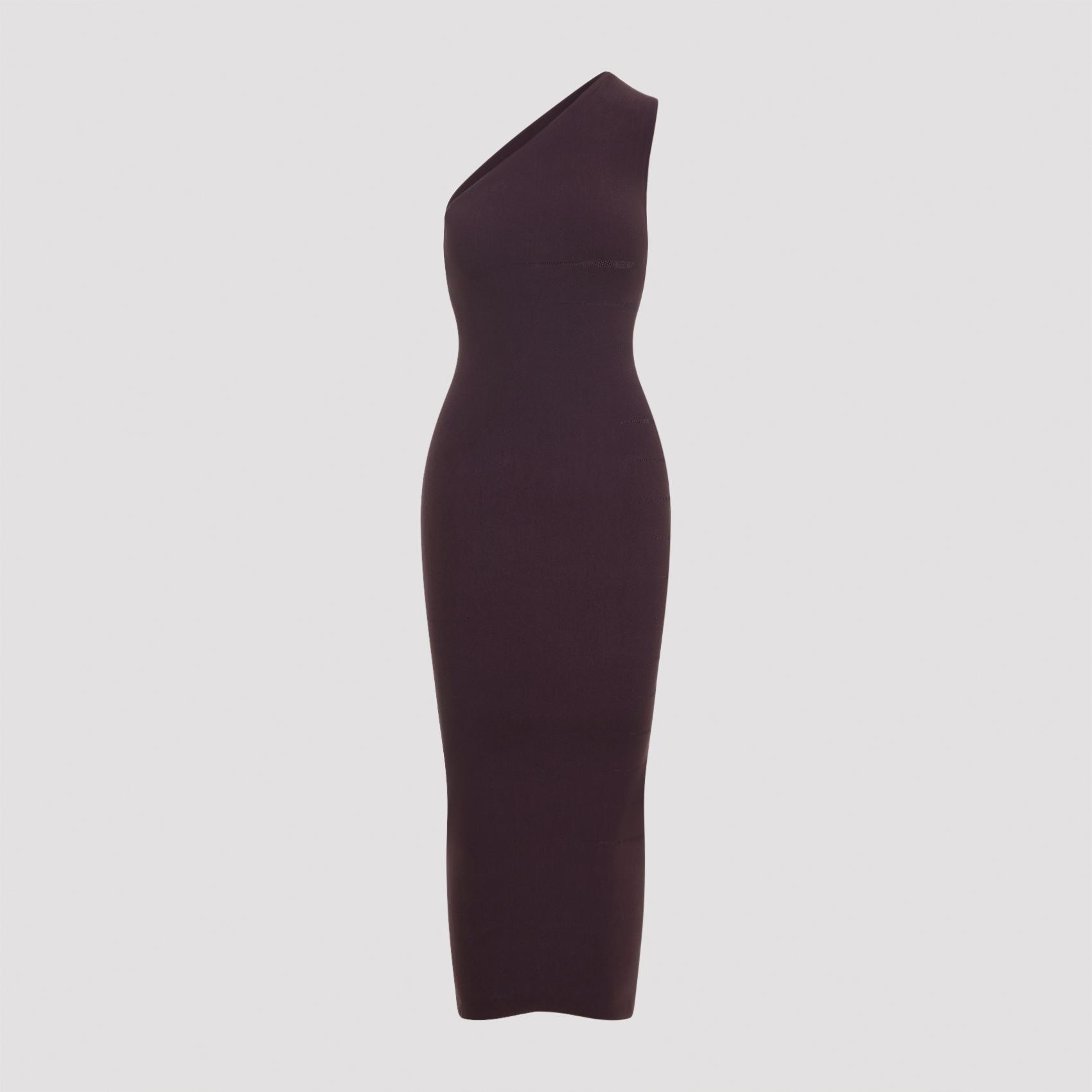 wolford slash dress red polyamide elastane - women