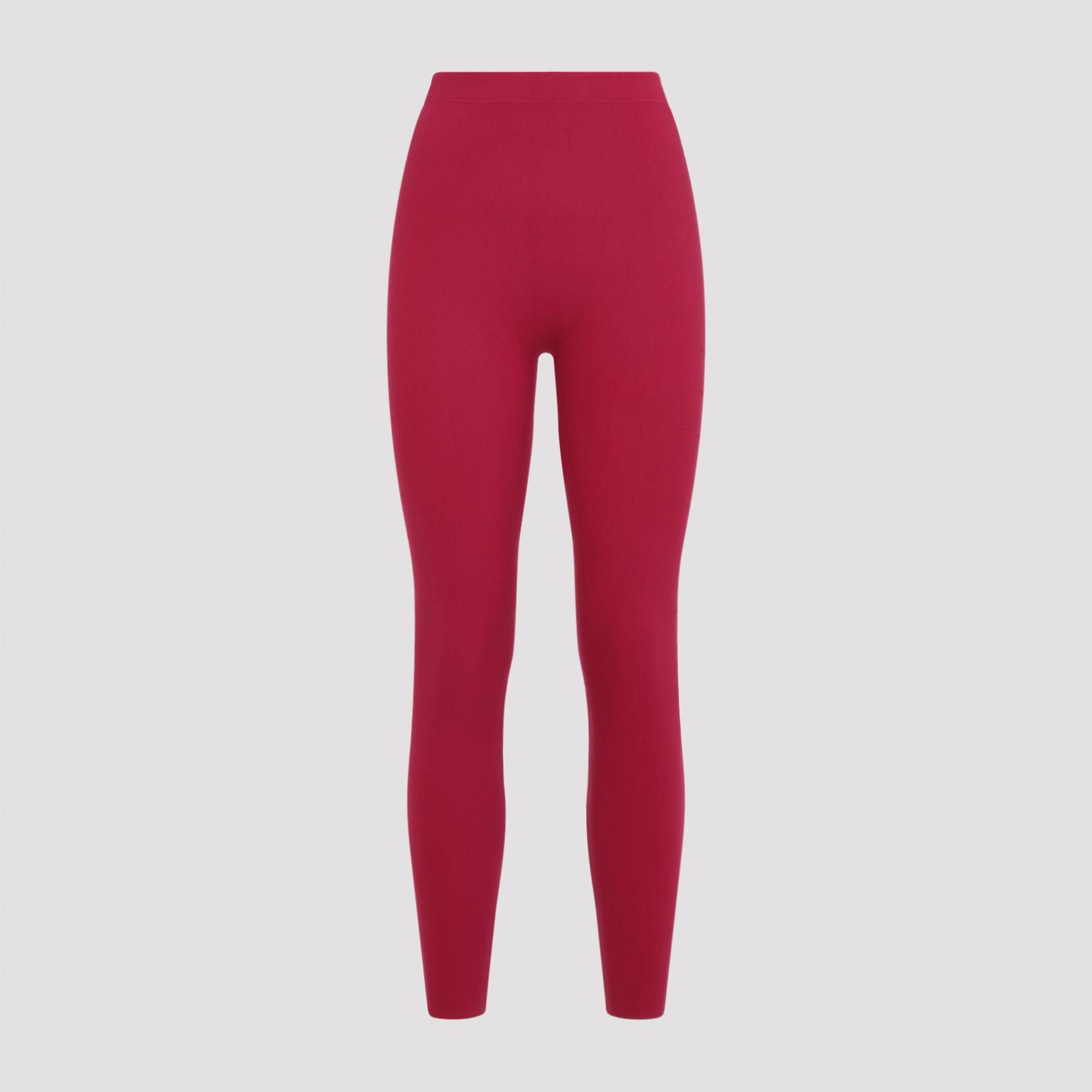 wolford slash leggings red polyamide elastane pant - women