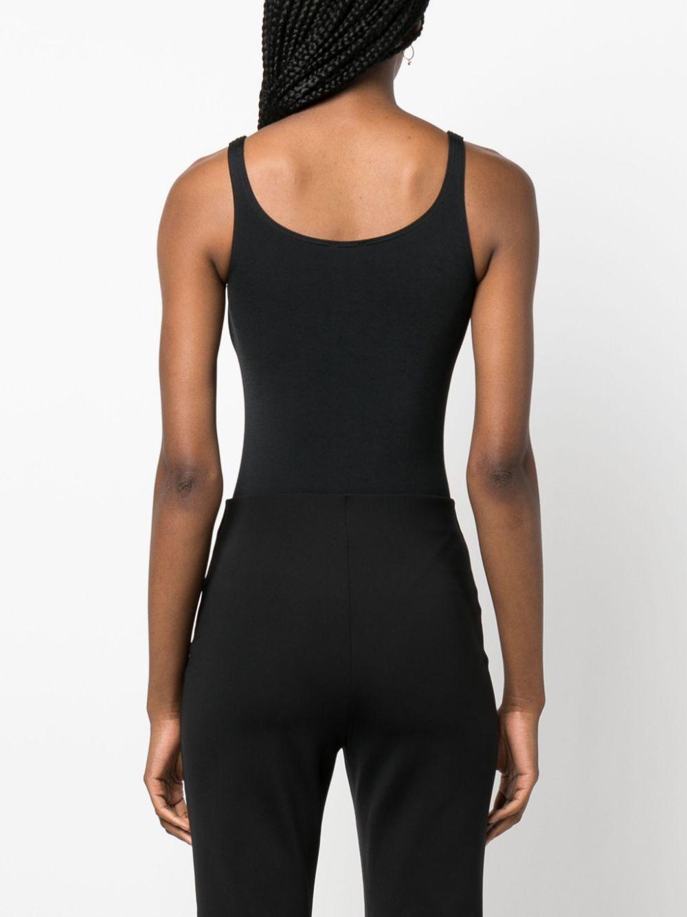 wolford top black cotton polyamide elastane - women
