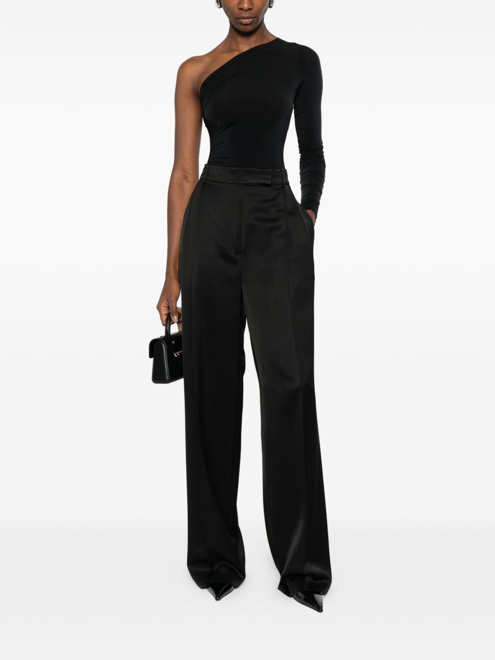 wolford top black elastane polyamide - women