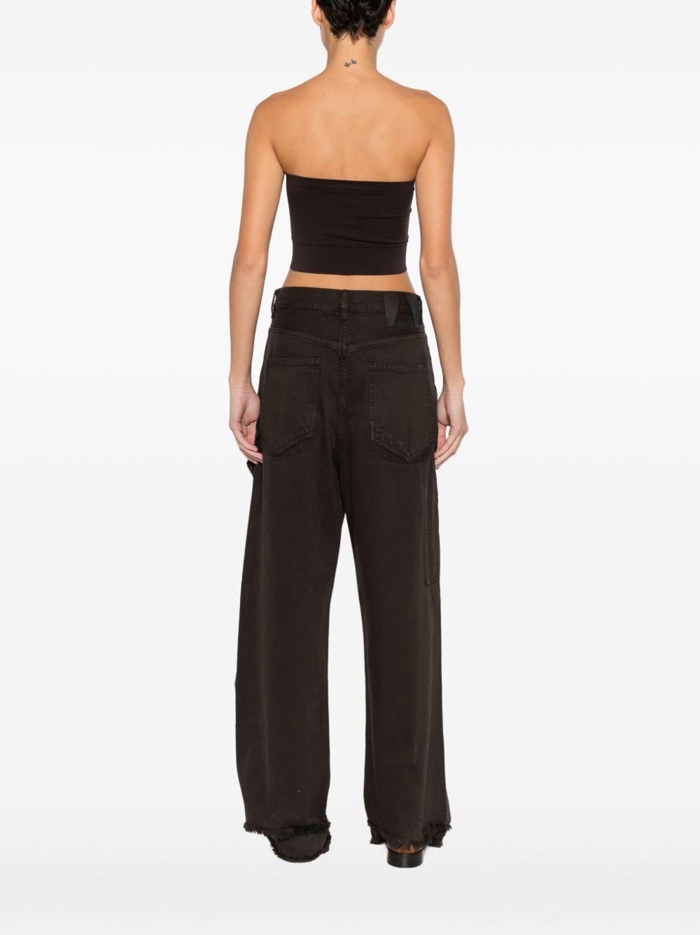 wolford top brown fabric - women