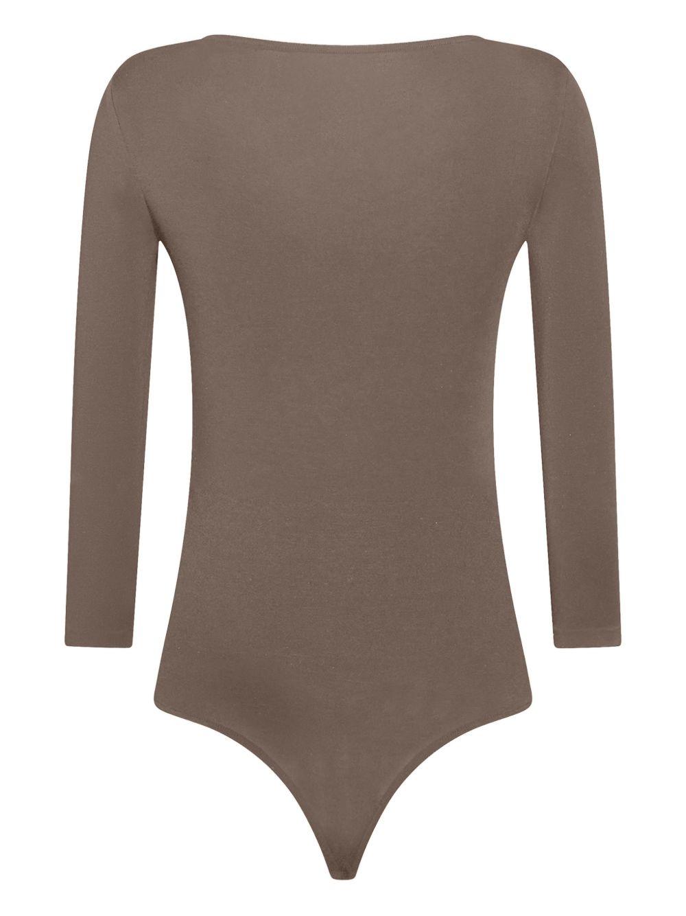 wolford top brown modal - women