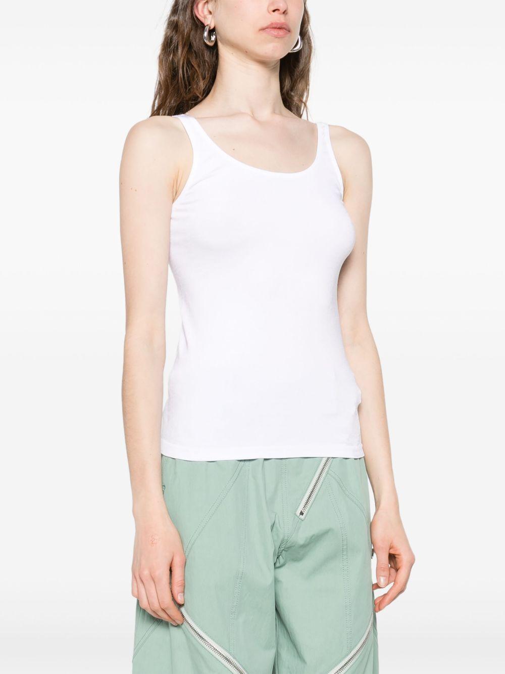 wolford top white cotton - women