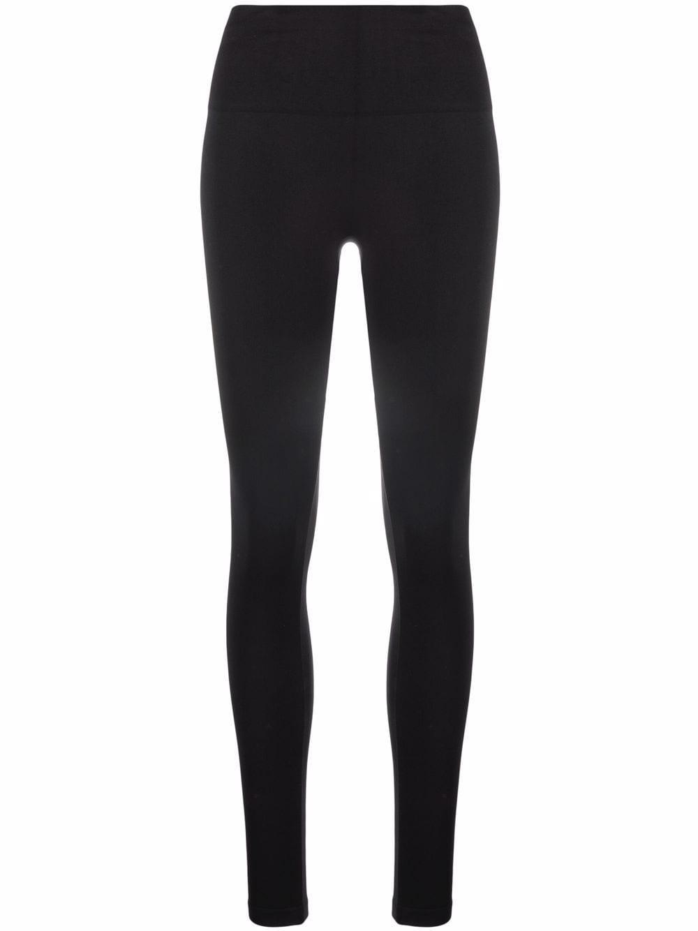 wolford trousers black polyamide elastane - women