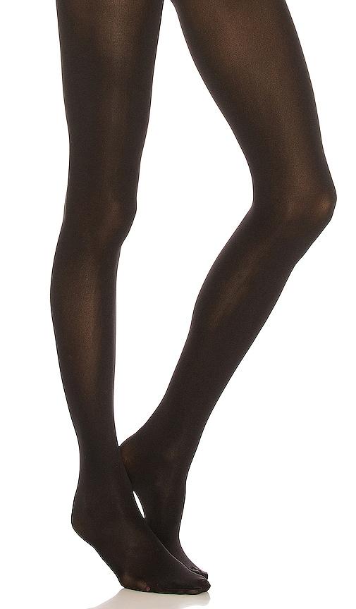 wolford velvet de luxe 66 comfort tights in black.