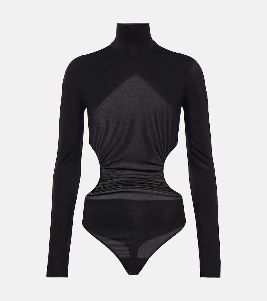 wolford x n21 cutout turtleneck bodysuit