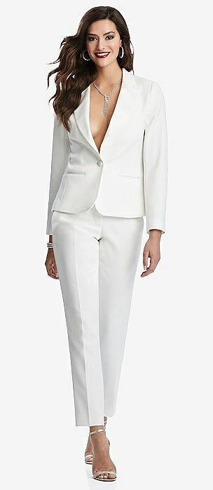 women's ivory tuxedo jacket