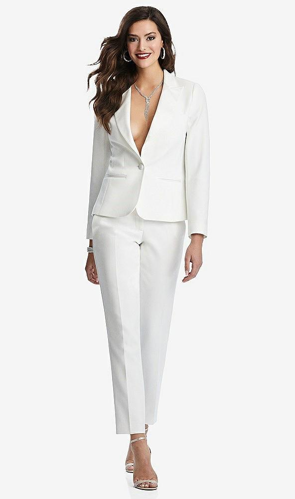 women's ivory tuxedo jacket
