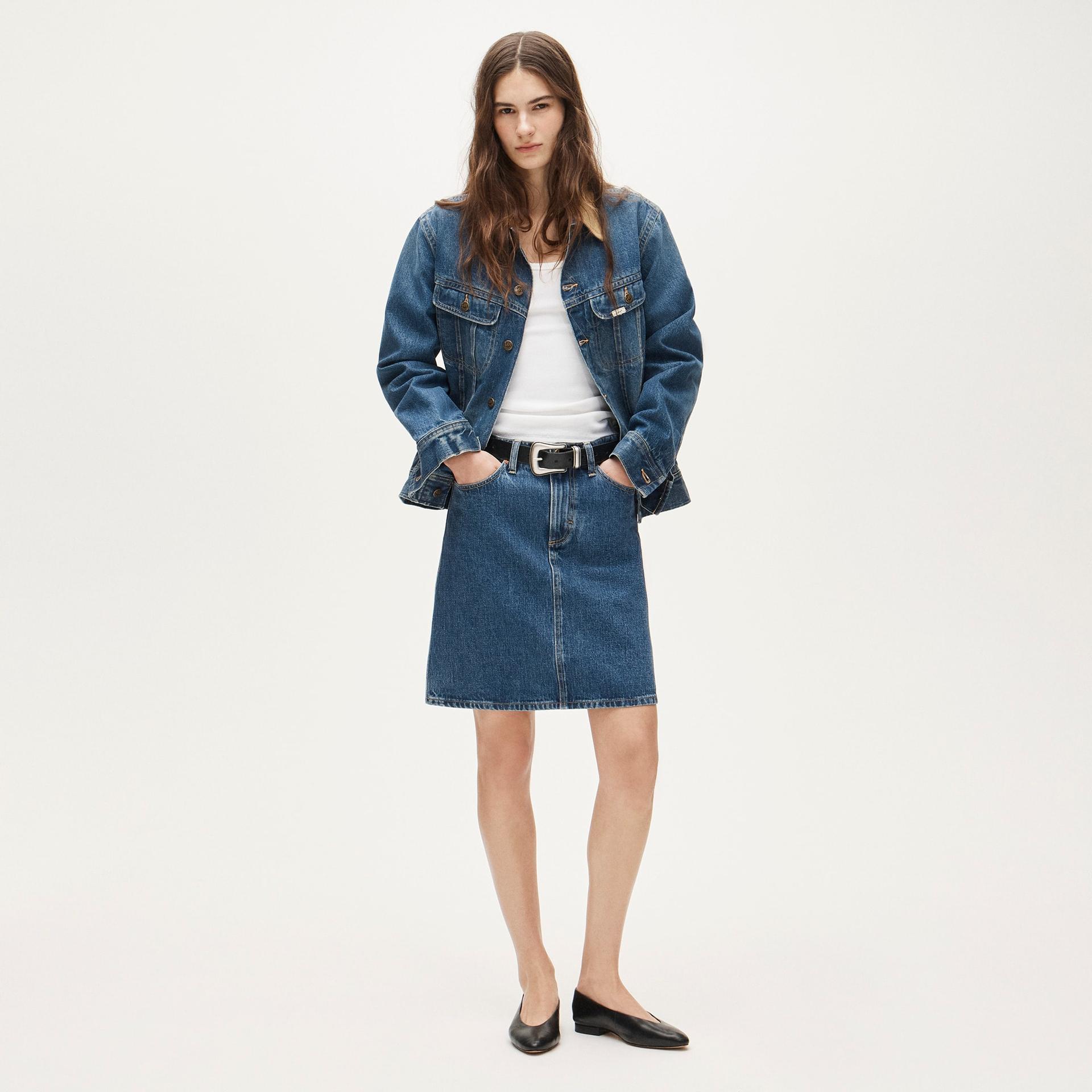 women's lee&reg; x j.crew denim skirt