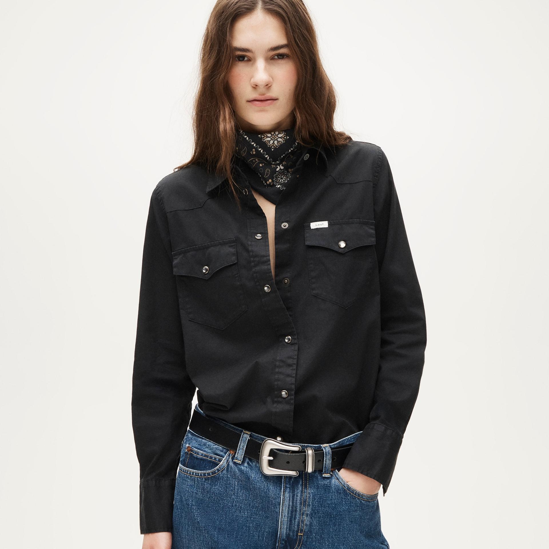 women's lee&reg; x j.crew jules garment-dyed western shirt