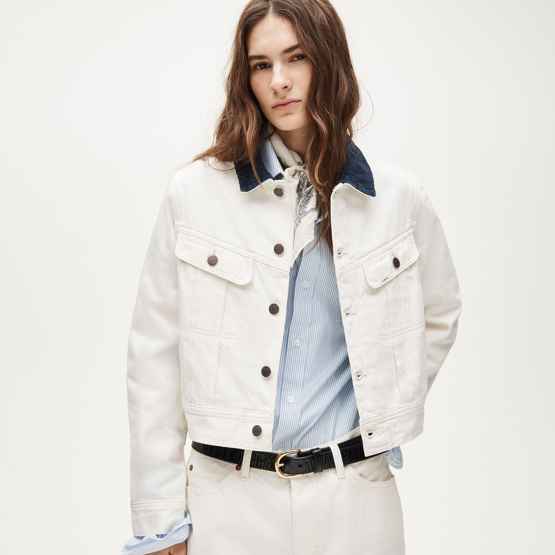 women's lee&reg; x j.crew storm rider&reg; denim jacket