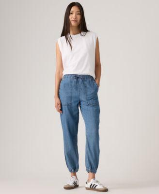 womens essential mid rise jogger pants