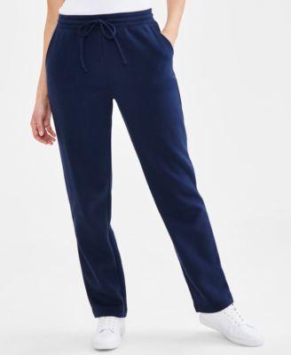 womens mid rise drawstring waist fleece pant xs 4x created for macys