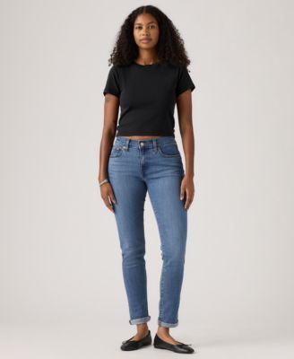 womens relaxed boyfriend tapered leg jeans