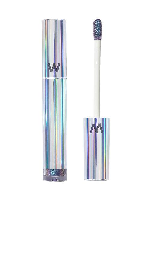 wonderskin wonder blading top gloss in blue glitter.
