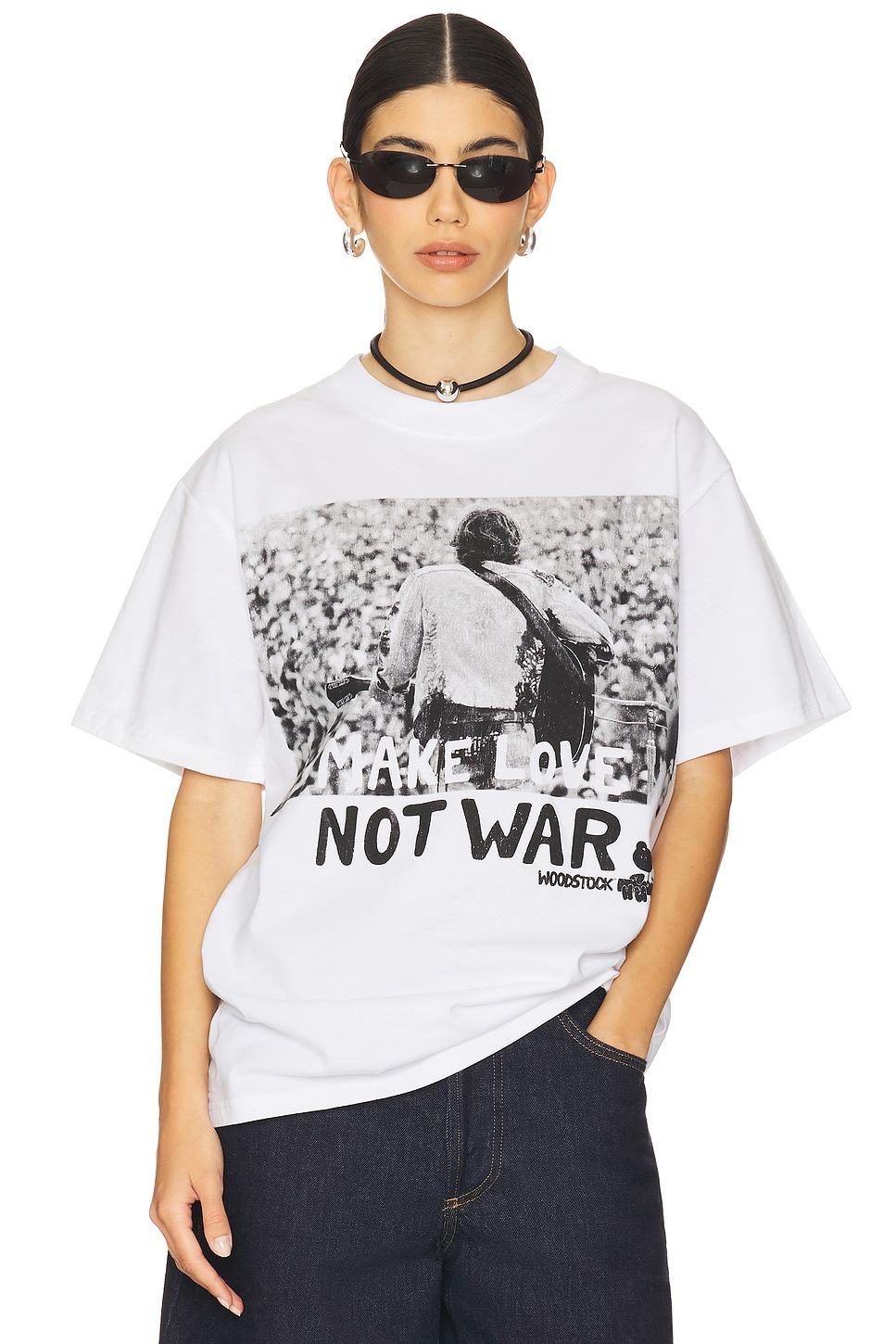 woodstock make love not war tee