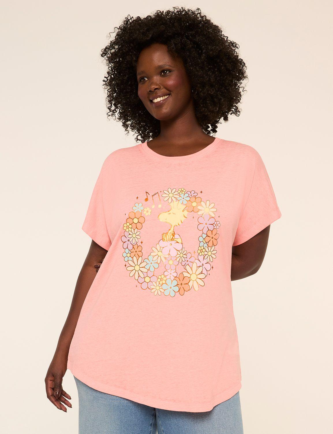 woodstock peace symbol graphic tee