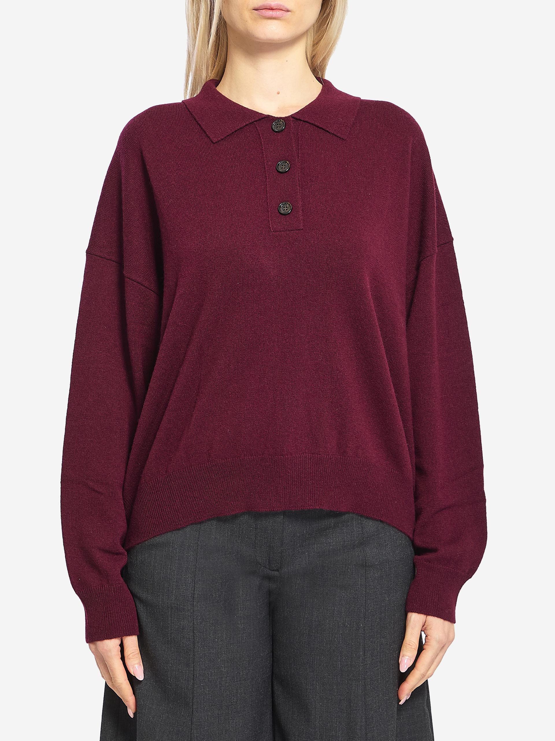 wool and cashmere polo shirt