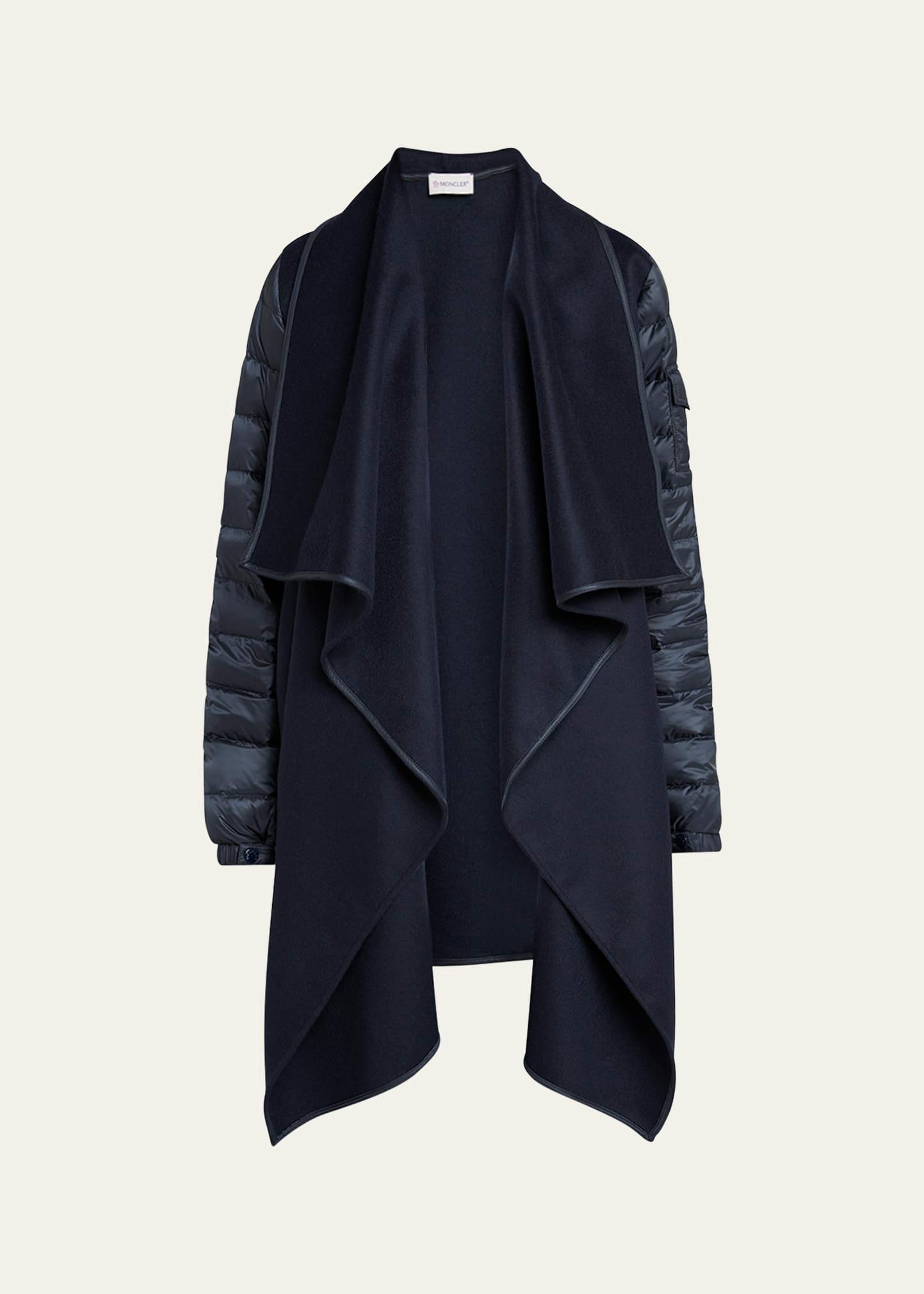 wool-blend cape