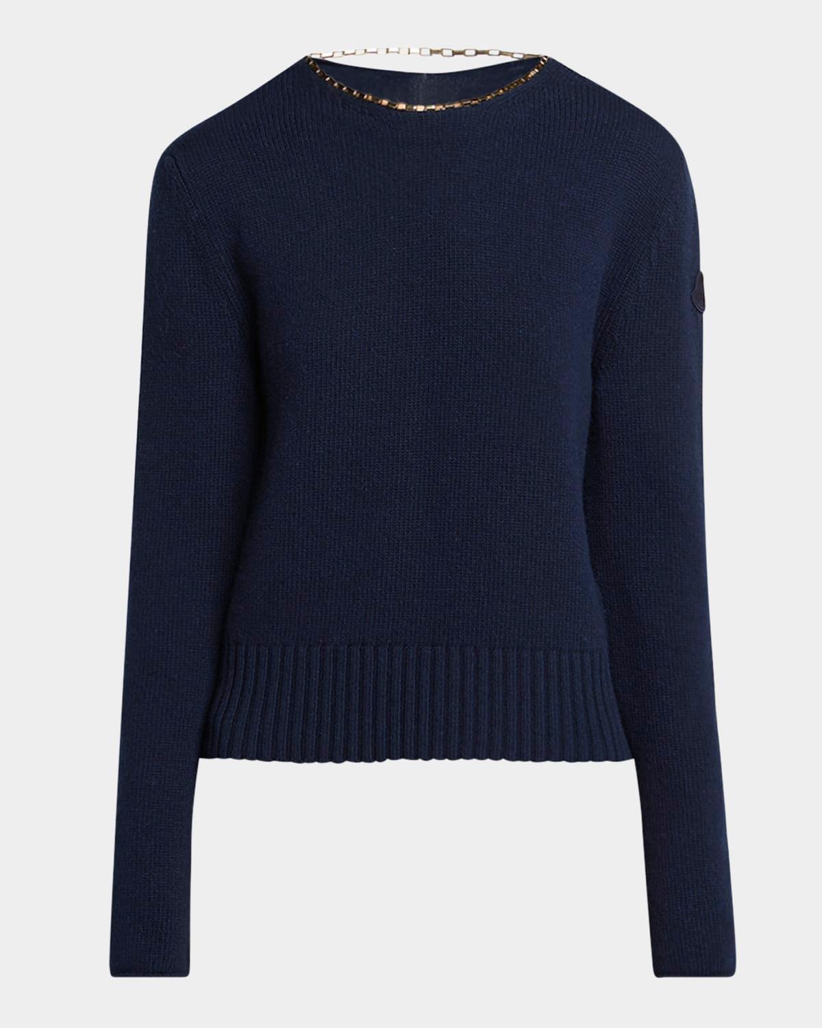 wool-cashmere crewneck sweater
