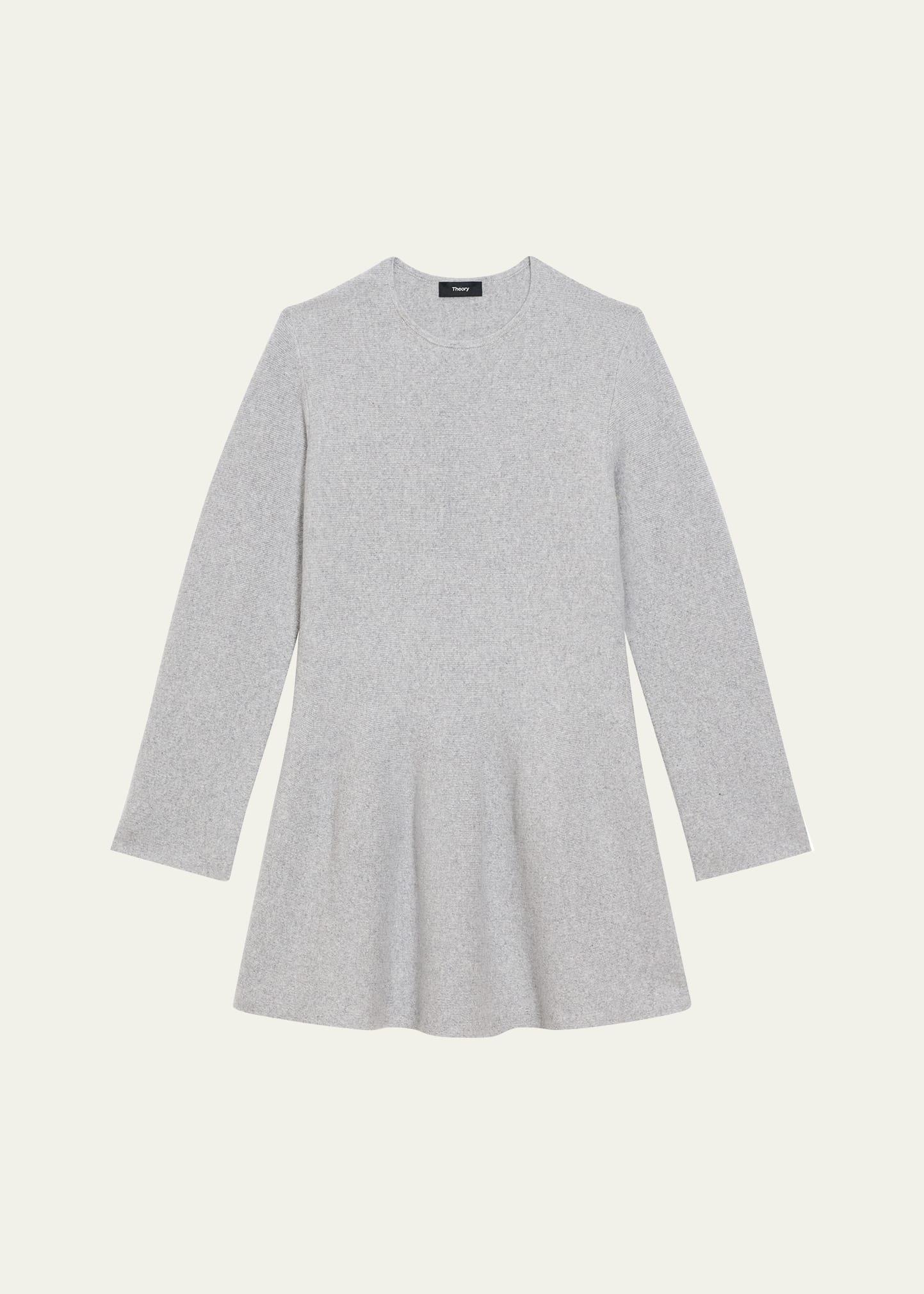 wool-cashmere flounce dress